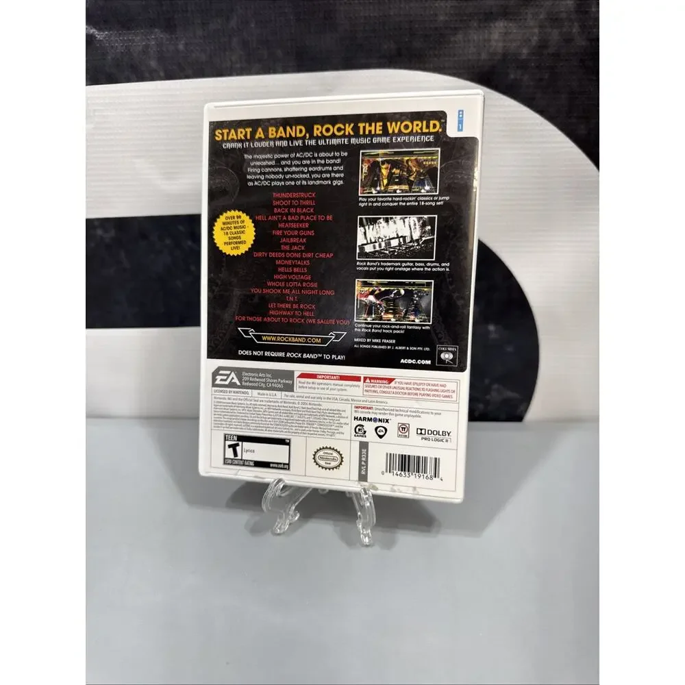 AC/DC Live: Rock Band Track Pack (Nintendo Wii) CIB COMPLETE & TESTED